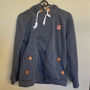 MEDIUM cozy grey cotton jacket